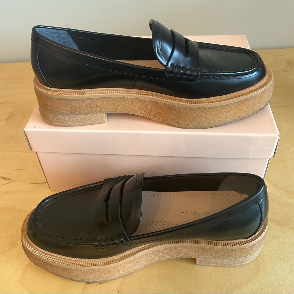 Loeffler Randall Black Rikki Loafers - Picture 4 of 8